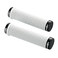 Handvatten < SRAM DH Silicone Locking Grips with Double Clamps & End Plugs - white