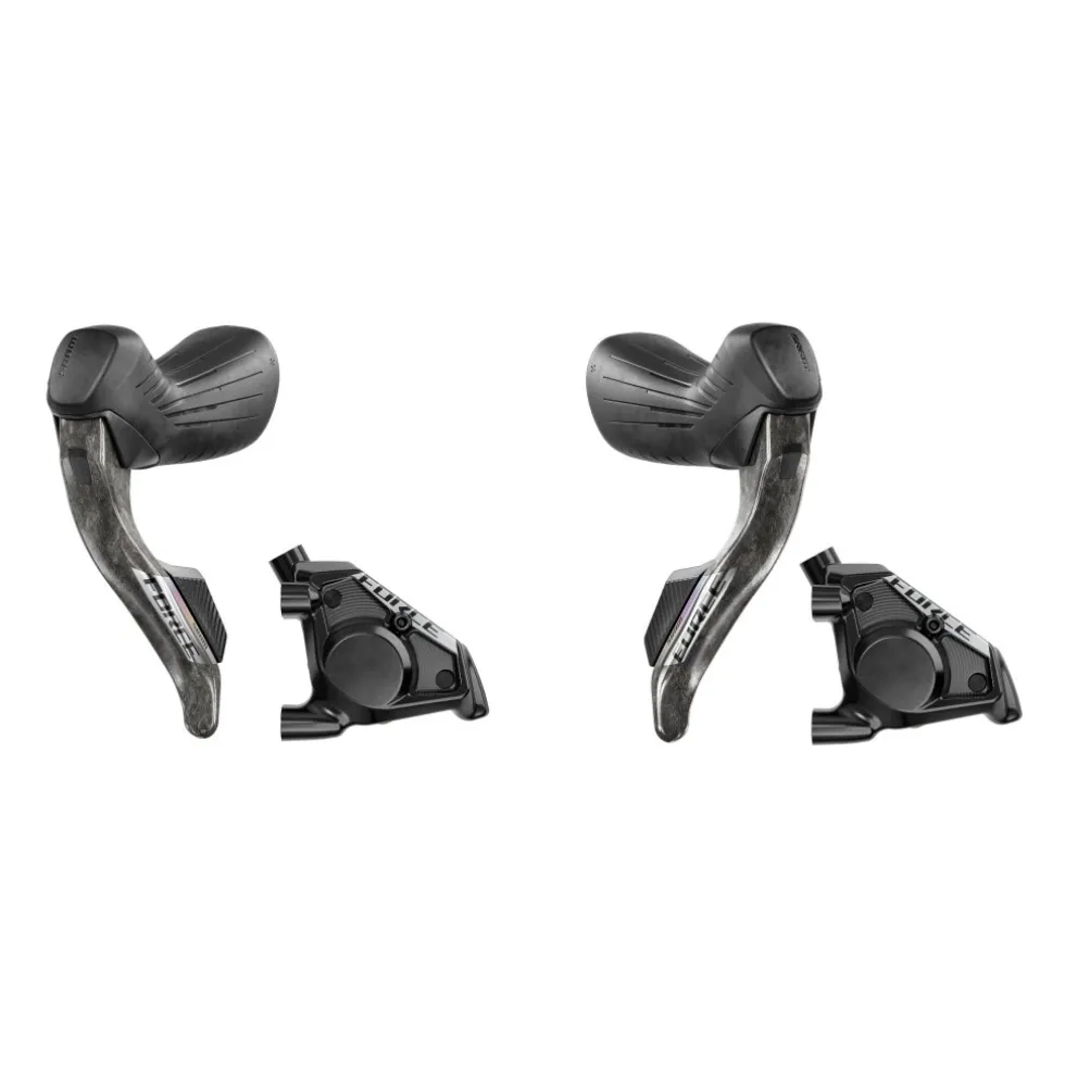 SRAM FORCE AXS HRD Remgreep/Schakelhendel + Hydraulische Schijfrem Set | Flat Mount | E1 - linksvoor / rechtsachter