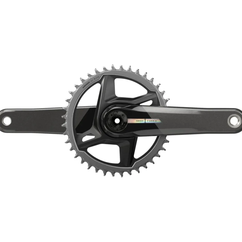 Crankstellen < SRAM Force 1 Crankset - Carbon | DUB | Wide | 1x12-speed | D2 - 40 Tanden | Unicorn Grey - Speciale Aanbieding