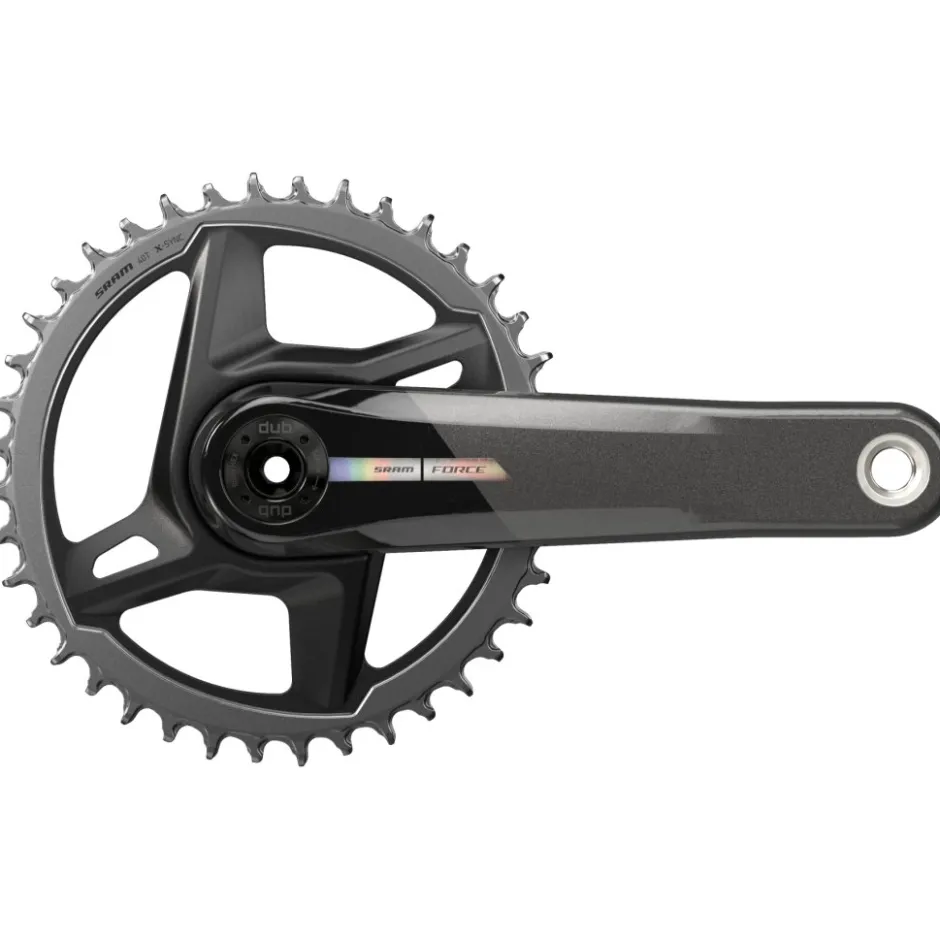 Crankstellen < SRAM Force 1 Crankset - Carbon | DUB | Wide | 1x12-speed | D2 - 40 Tanden | Unicorn Grey - Speciale Aanbieding