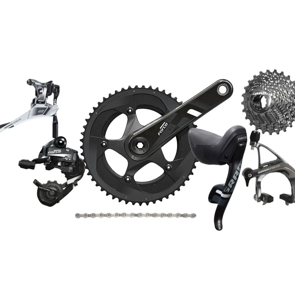 SRAM Force 22 Groupset 2x11 compact - GXP - with mechanic rim brakes