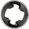 Kettingbladen < SRAM Force Kettingblad - 107mm | 2x12-voudig | D1 - Buiten | 46 Tanden | Black/Polar Grey