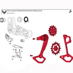 SRAM Kooi Assemblage Kit voor XX SL Eagle Achterderailleur - AXS | T-Type | B1 - 11.7518.104.010