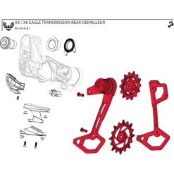SRAM Kooi Assemblage Kit voor X0 Eagle Achterderailleur - AXS | T-Type | B1 - 11.7518.104.012