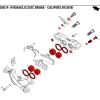 SRAM Piston Kit for CODE R B1/RSC A1 Disc Brake Calipers - 11.5018.020.007