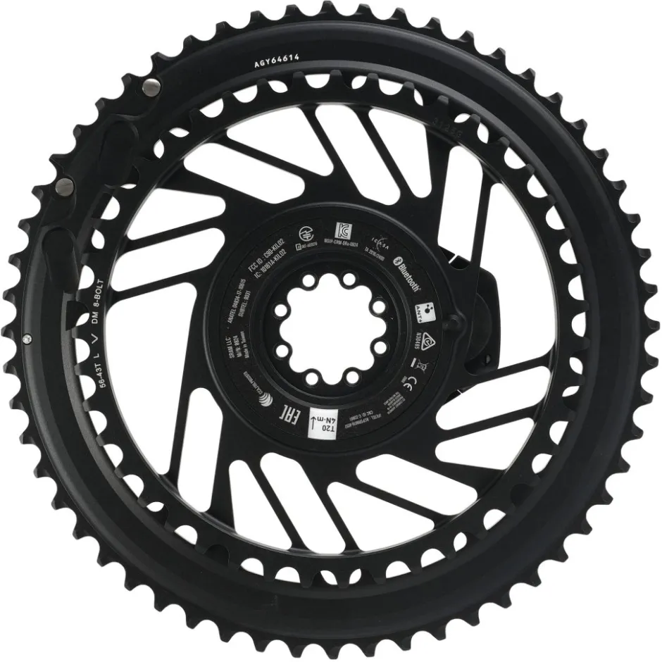 Vermogensmeters|Kettingbladen < SRAM RED AXS Powermeter 2x Kettingblad Set | Direct Mount | E1 - black
