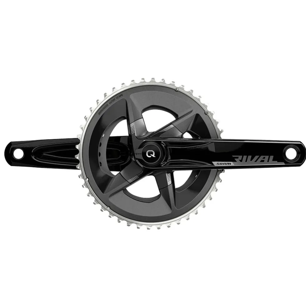 SRAM Rival AXS Powermeter Crank D1 | DUB | 2x12-Voudig | 46/33 Tanden - zwart