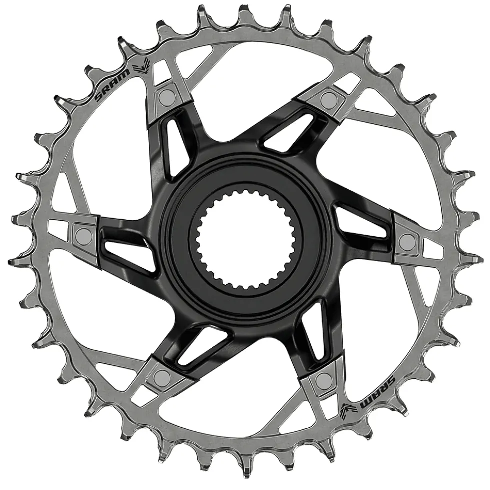 SRAM XX Eagle T-TYPE 1x12 Kettingblad voor Bosch Gen4 | Direct Mount - zwart / zilver