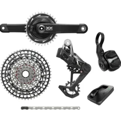 Vermogensmeters|Groepsets < SRAM XX SL Eagle Transmission Schakelgroep - AXS | T-Type | D2 - met Powermeter Crankset