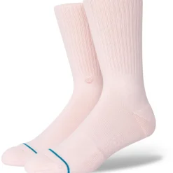 Stance Icon Crew Sokken Unisex - roze