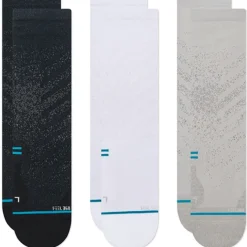 Stance Run Light Crew Sokken Unisex - Set van 3 - meerkleurig
