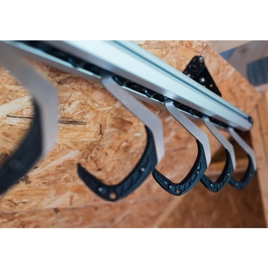 Muurbeugels < Stashed SpaceRail Bike Hook Haak - zwart