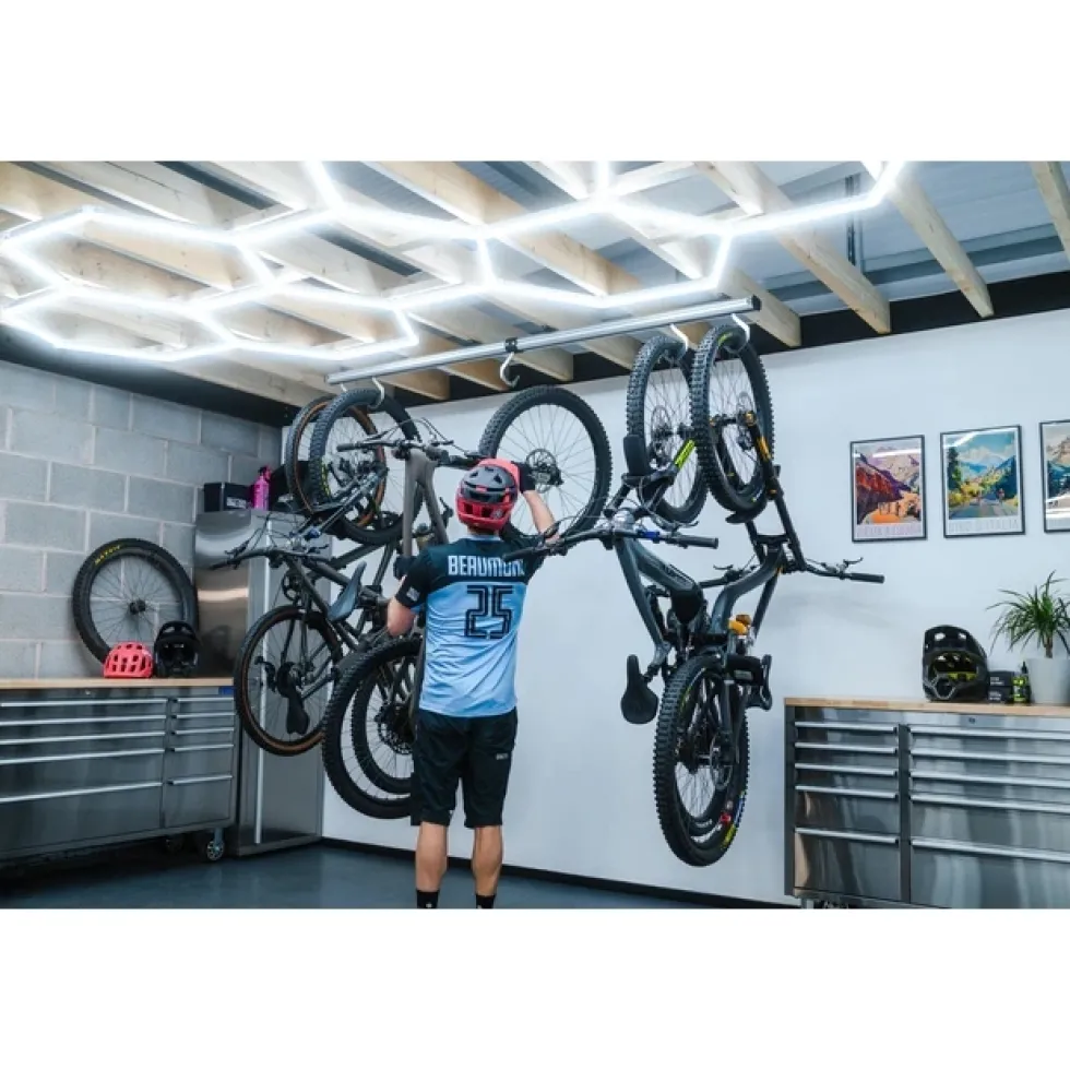 Stashed SpaceRail Fiets Plafondbevestiging - 8 haken