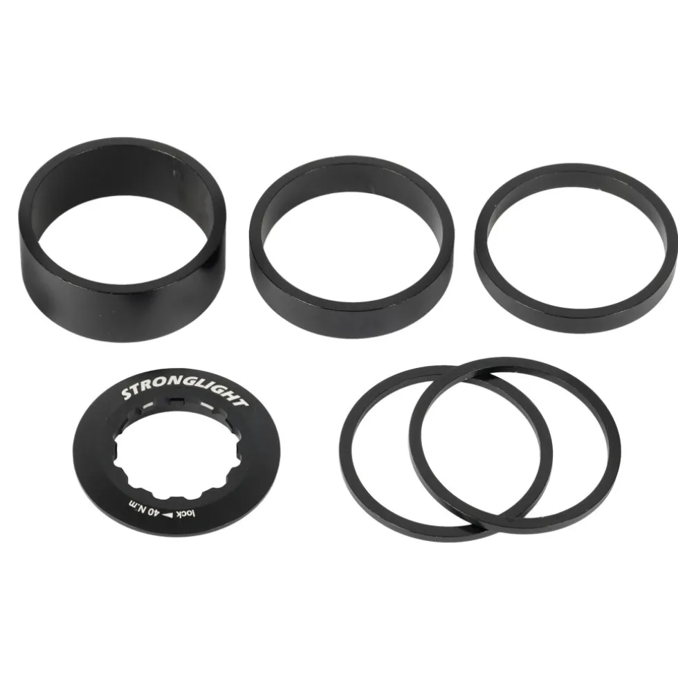 Stronglight Afstandshouder voor Single Speed -riemschijf - Shimano HG - zwart
