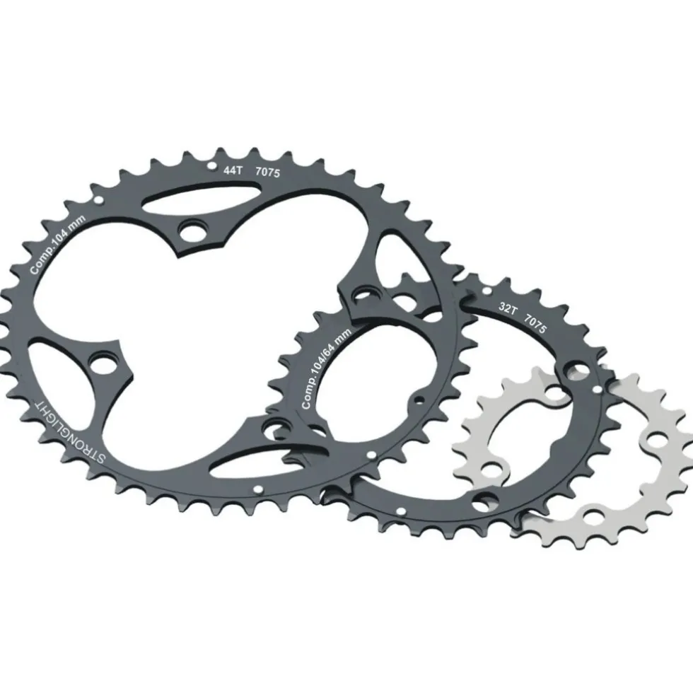 Stronglight MTB Chainring Type XC - 4-Arm - 104 / 64mm - Shimano 9-Speed - black