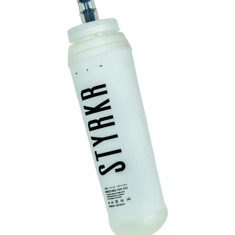 Styrkr Soft Running Flask Sport-Waterfles 500ml - transparant