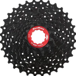 SunRace CSRX1 Cassette 11-Voudig - zwart / rood