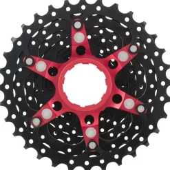 SunRace CSRX1 Cassette 11-Voudig - zwart / rood