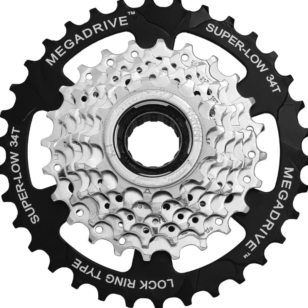 SunRace MFM4S - Megadrive - Freewheel Cassette 7-speed - 13-34 - zinc plated