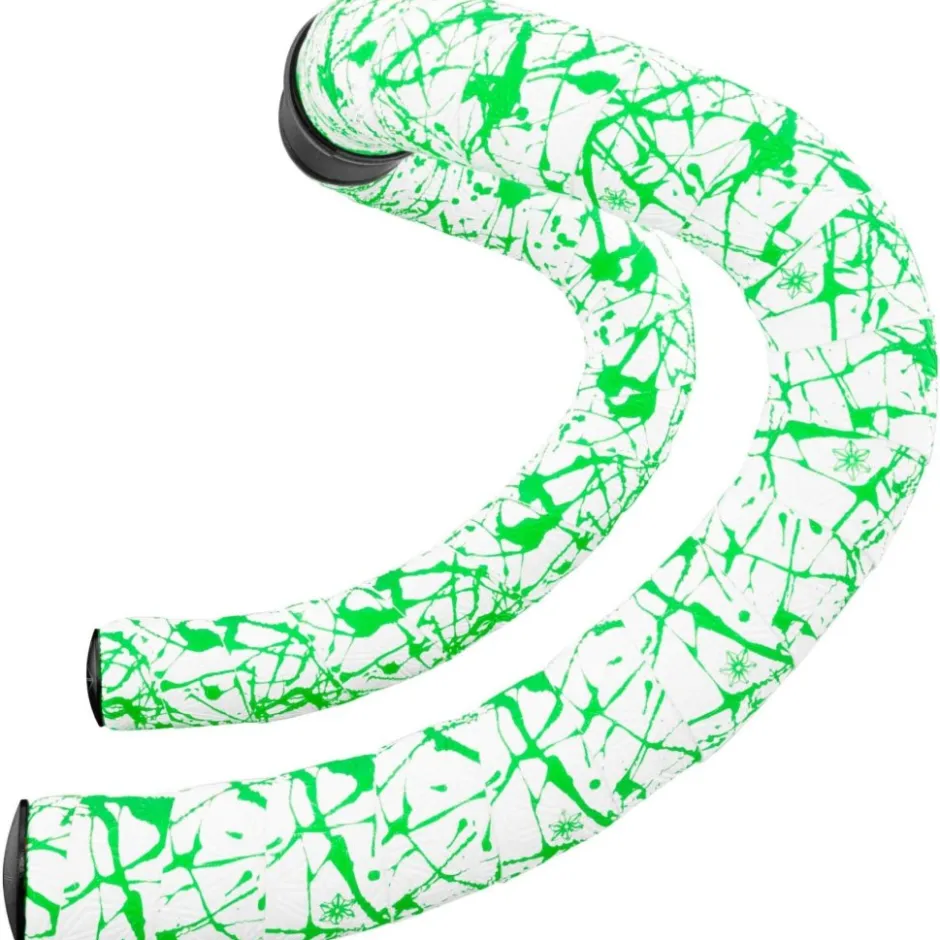 Stuurlint < Supacaz Super Sticky Kush Splat Limited Stuurlint - White / Neon Green