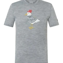 SUPER.NATURAL Johnny t-shirt voor heren - Cashmere Grey Melange/Various