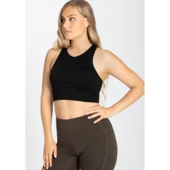 SUPER.NATURAL Liquid Flow Top Dames - Jet Black