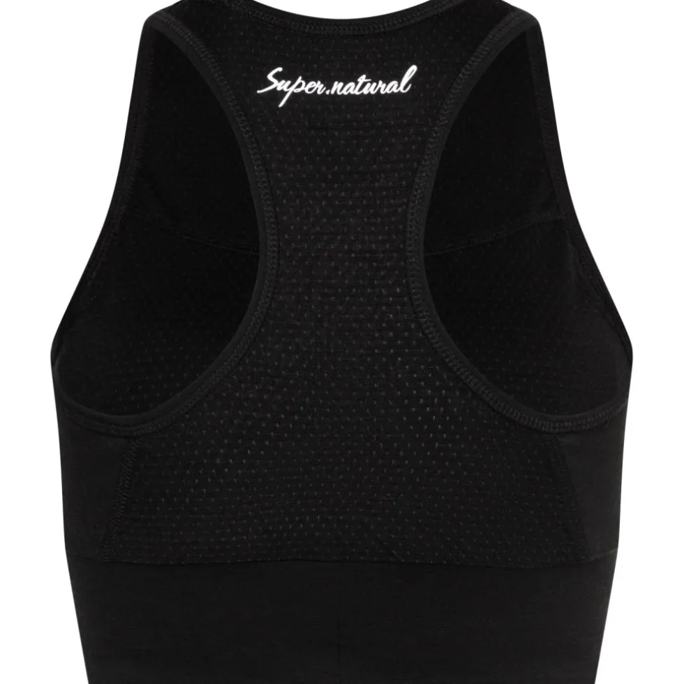 SUPER.NATURAL Liquid Flow Top Dames - Jet Black