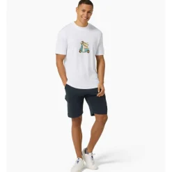 SUPER.NATURAL Racing Dachshund Bio J T-shirt voor heren - Fresh White/Various