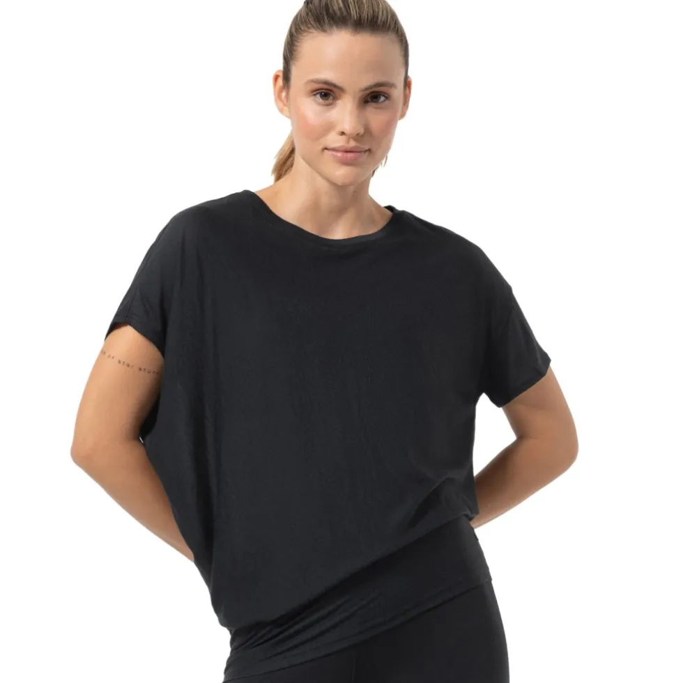 SUPER.NATURAL Yoga Loose T-Shirt Dames - Jet Black