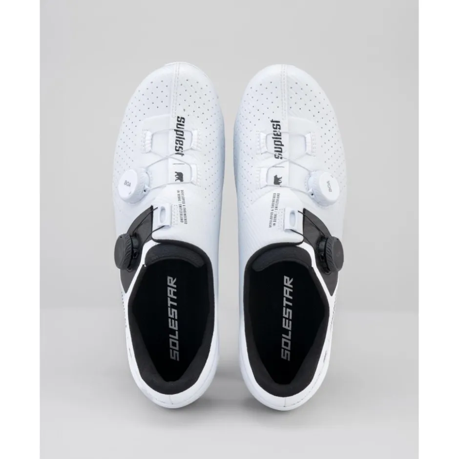 Wielrenschoenen|Wielrenschoenen < Suplest Road Pro Racefietsschoenen - wit 01.089