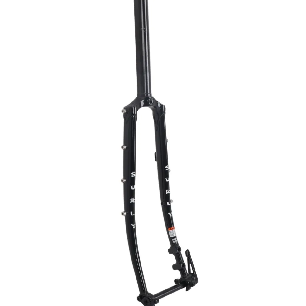 Surly Disc Trucker Starre Voorvork - 28" | 45mm | 1 1/8" Ahead | Flatmount - 12x100mm - zwart