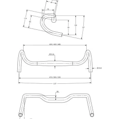 Sturen < Surly Truck Stop Allroad Stuur - zwart