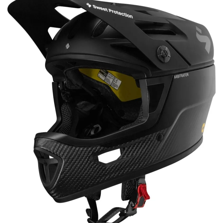 Downhill Helmen < SWEET Protection Arbitrator MIPS Helm - Matte Black/Natural Carbon