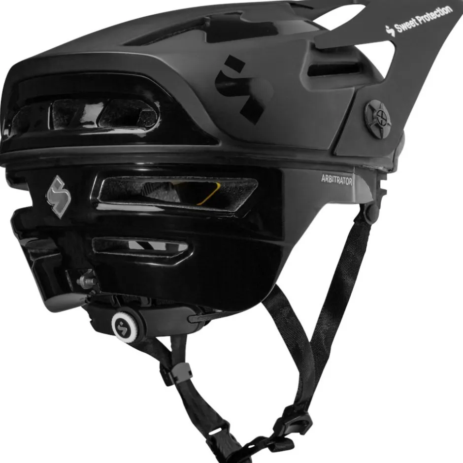 Downhill Helmen < SWEET Protection Arbitrator MIPS Helm - Matte Black/Natural Carbon