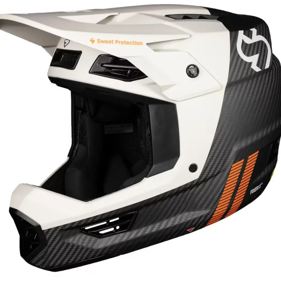 Downhill Helmen < SWEET Protection Fixer Carbon 2Vi IP He - Bronco White