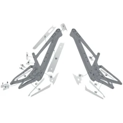 Syncros Frame Beschermingsset voor Scott Lumen e-Ride 2023 - clear gloss
