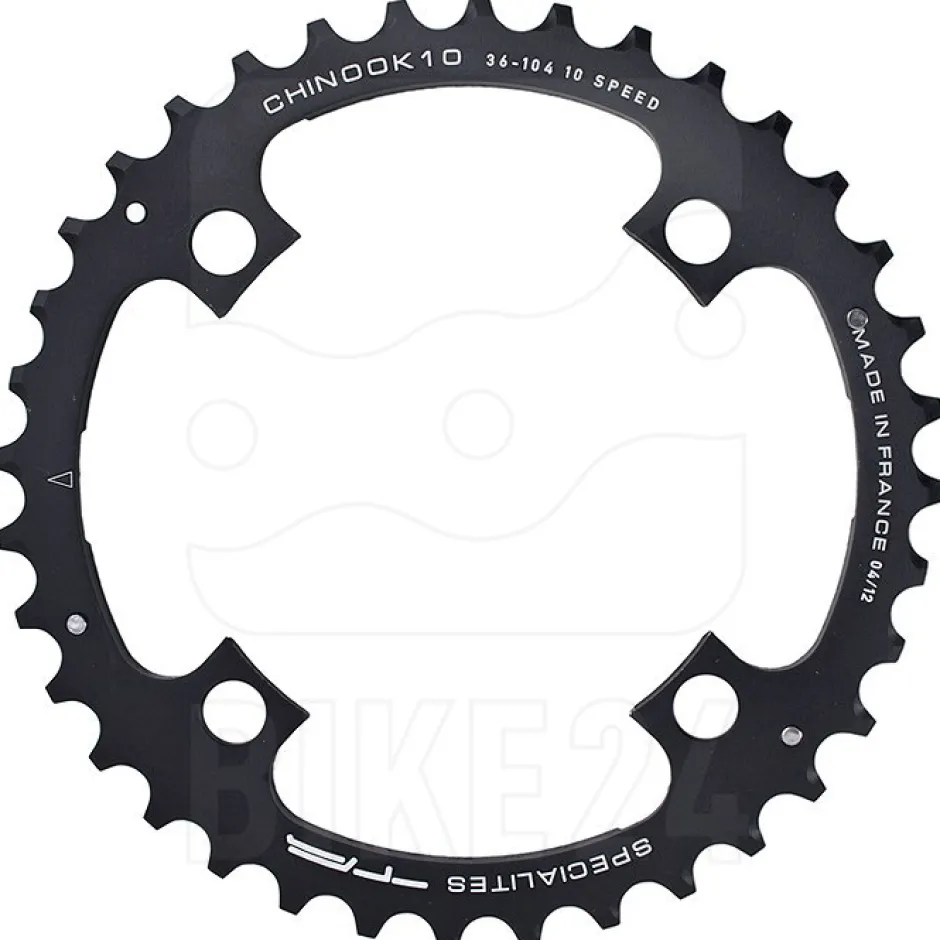 Kettingbladen < TA Specialites Chinook Kettingblad MTB 4-Arm 104mm 10-/11-Voudig - black