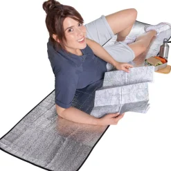 Slaapmatten < Tatonka Alu-Seat Mat 50 x 180cm - silver