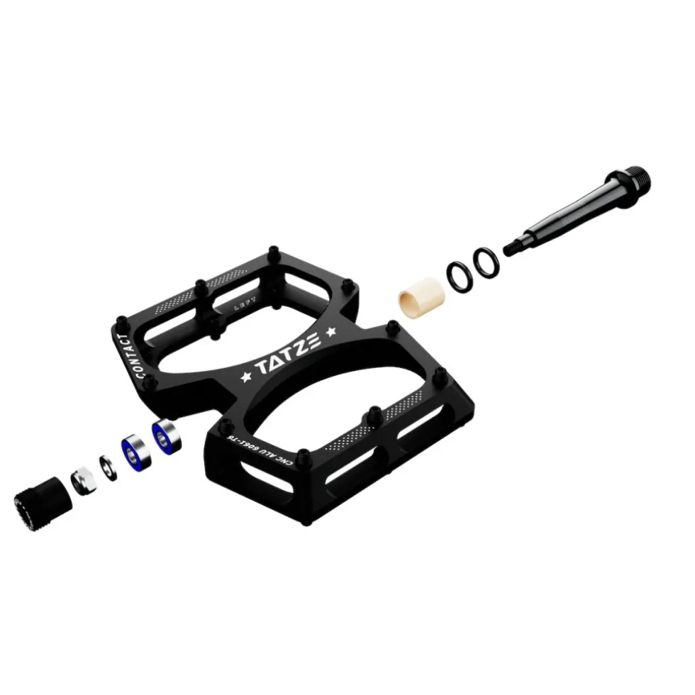 Tatze CONTACT CNC Junior Platformpedalen - rood