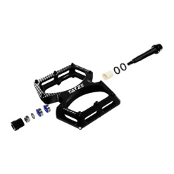 Tatze CONTACT CNC Large Platformpedalen - rood