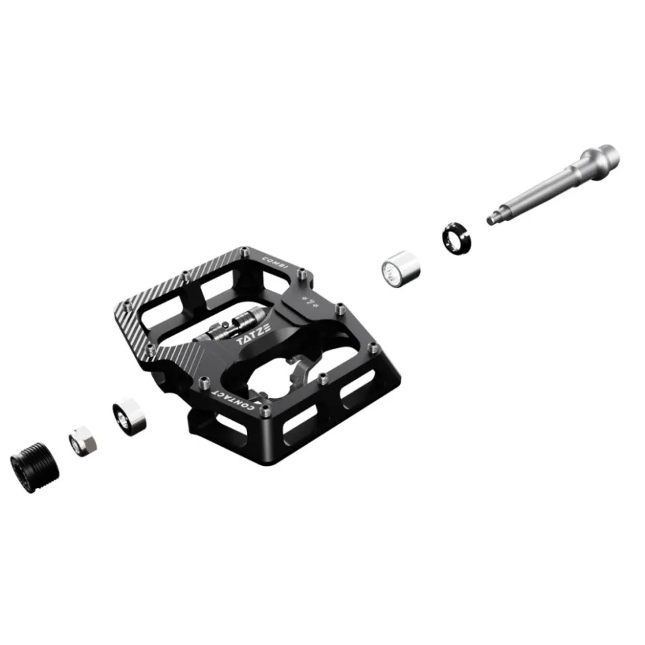 Klikpedalen|Combi Pedalen < Tatze CONTACT Combi Hybridpedalen - zwart