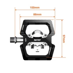 Tatze CONTACT Combi Hybridpedalen - oranje