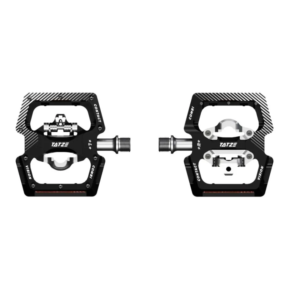 Klikpedalen|Combi Pedalen < Tatze CONTACT Combi Vision Hybrid Pedalen - black