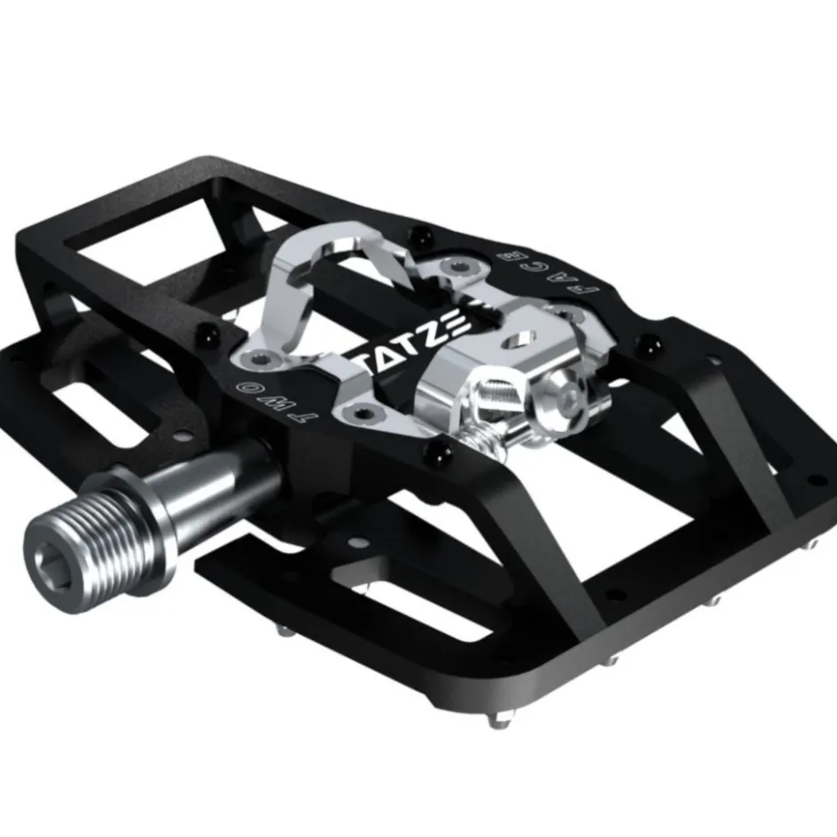 Klikpedalen|Combi Pedalen < Tatze TWO-FACE Hybridpedalen - zwart