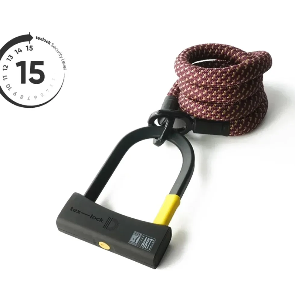 tex–lock eyelet incl. D-lock u-slot - 160cm - chateau red