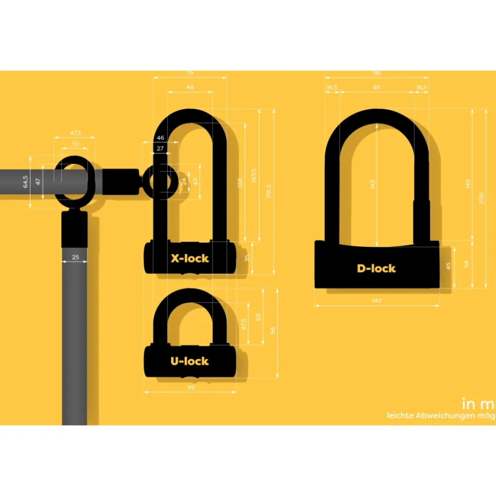 tex–lock eyelet incl. D-lock u-slot - 160cm - chateau red