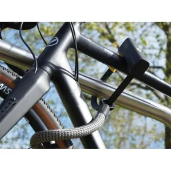 tex–lock eyelet incl. D-lock u-slot - 120cm - electric grey