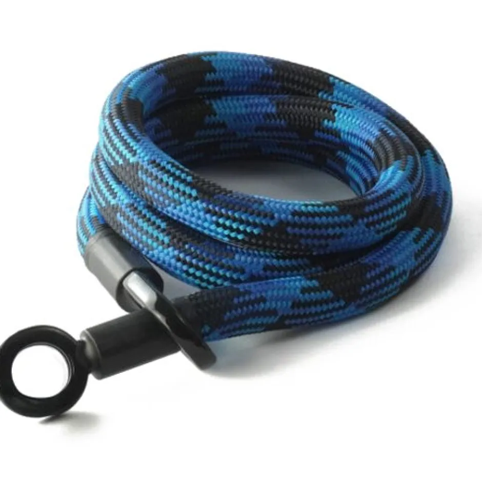 Beugelsloten < Texlock tex–lock eyelet incl. D-lock u-slot - 160cm - morpho blue