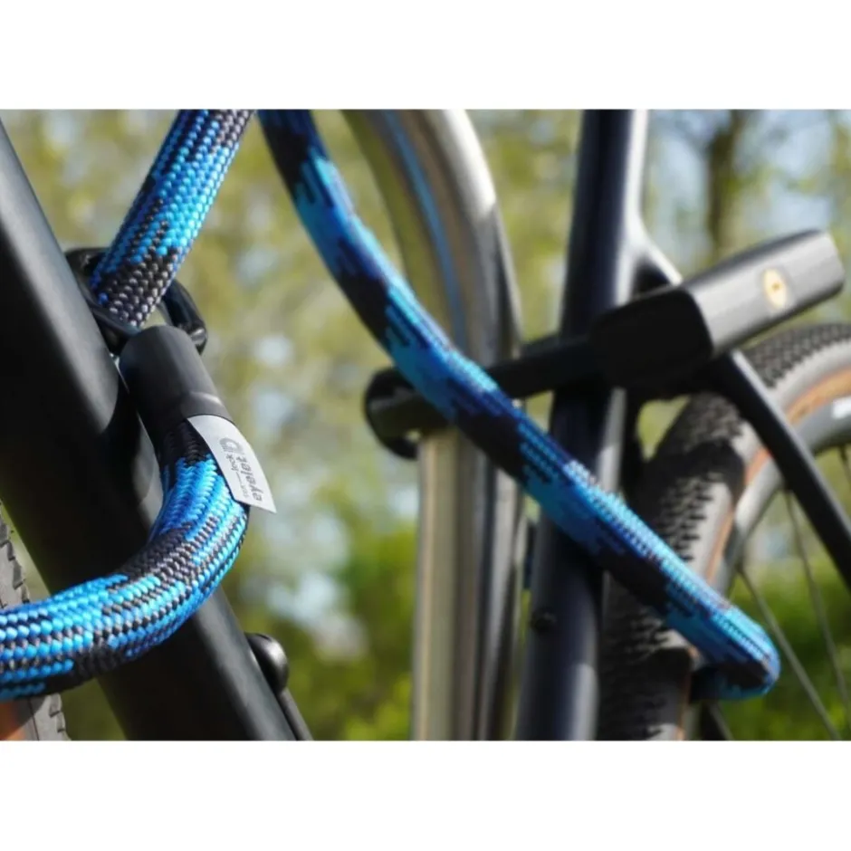 Beugelsloten < Texlock tex–lock eyelet incl. D-lock u-slot - 160cm - morpho blue