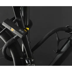 Beugelsloten < Texlock tex–lock eyelet incl. D-lock u-slot - 120cm - onyx black